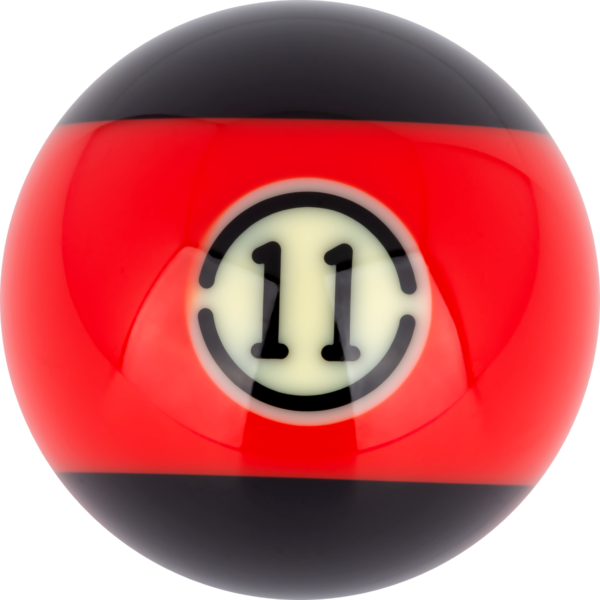 Aramith BLACK Replacement Ball – #11 | Golden Break Billiards